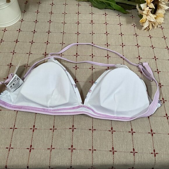 Undercurrent Juniors Size Large Triangle Top Bikini Seahorses & Stars Pastel - Picture 8 of 9